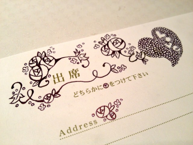 結婚式の招待状画像
