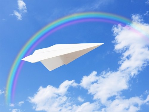 紙飛行機の画像